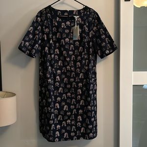 Boden Iona Button Detail Dress, sz 14.